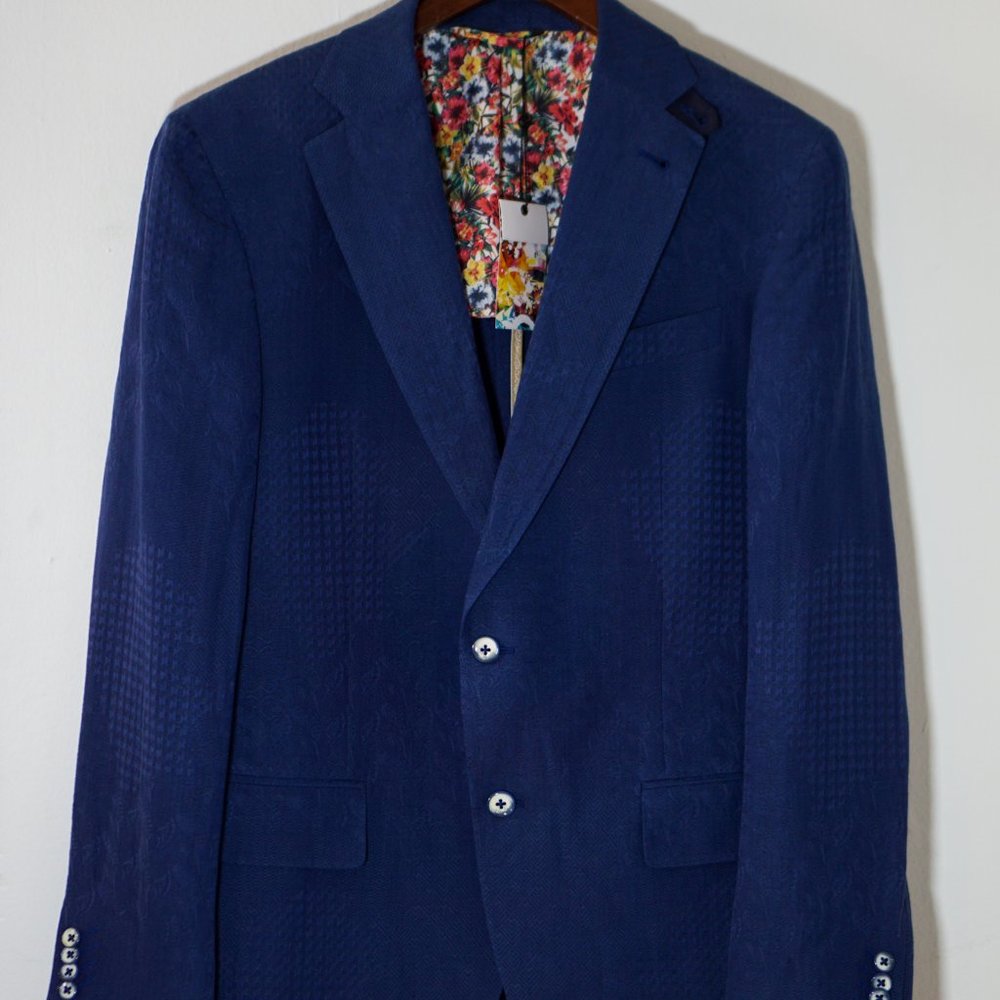 Patchwork texture fabric sportscoat